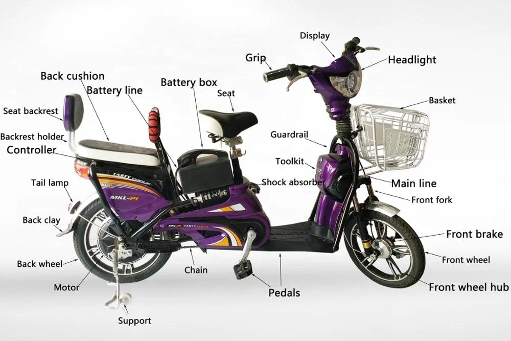  Double Seat City E-bike Scooter with Lead Acid Battery