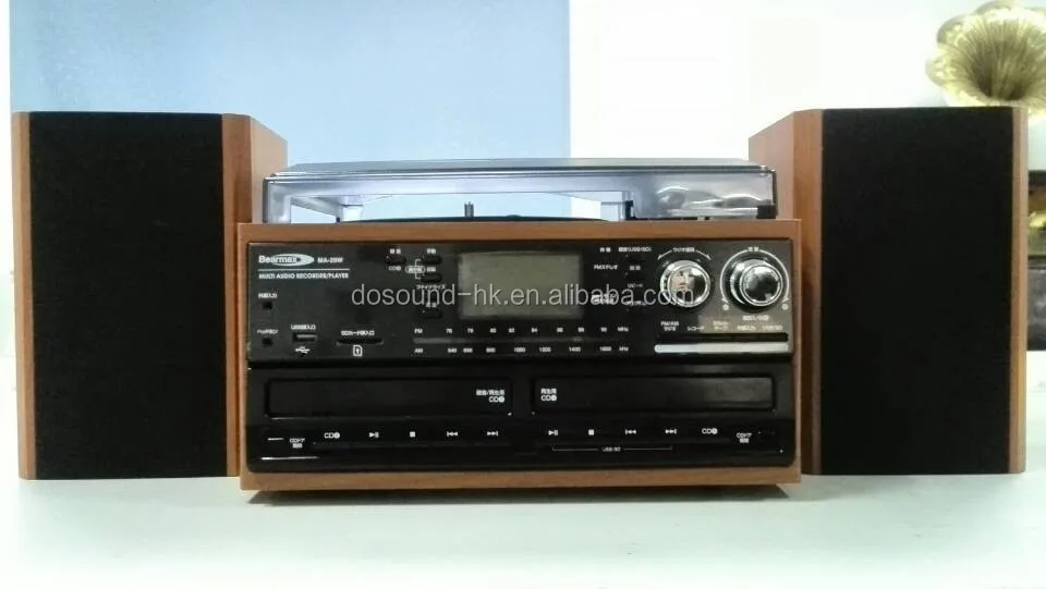 OEM деревянный современный фонограф радио ретро высокого класса Граммофон