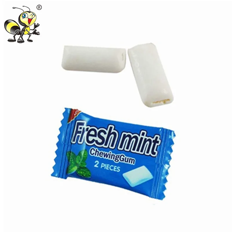 Включи жвачка 1. Mint chewing Gum Masking. Two pieces of chewing Gum.