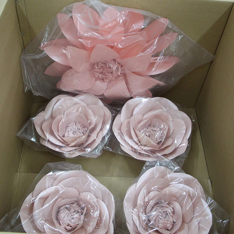 Cheap Wholesale Handmade High Quality Home Deco Paper Flower Backdrop