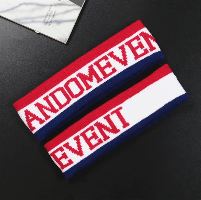 Жаккардовые эластичные широкие повязки на голову под заказ от производителя оптовая продажа спортивных модных