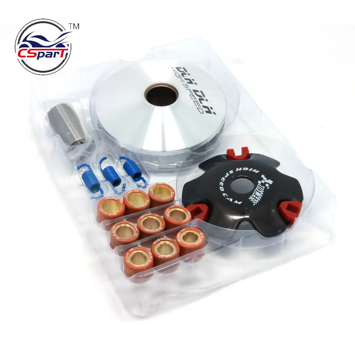 Variator Roller Pack 16x13mm, 3g And 8g Weights, For GY6 50cc 139QMB Scooter/ATV, By Motoritec