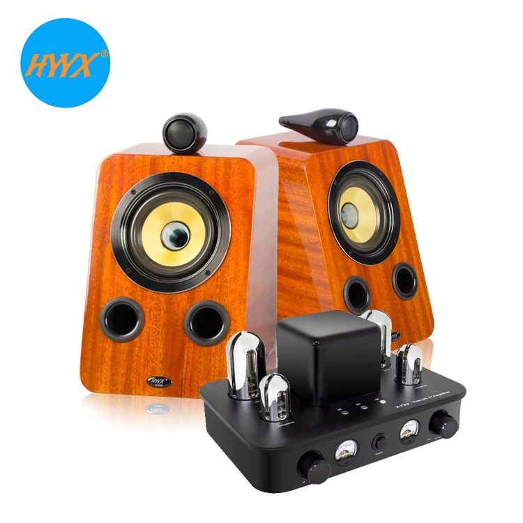5 inch HiFi home audio speaker coaxial loudspeaker with Vacuum Tube Amplifier