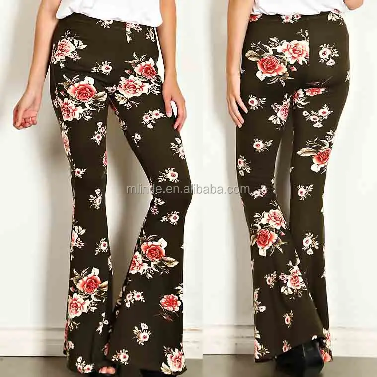 polyester wide leg trousers