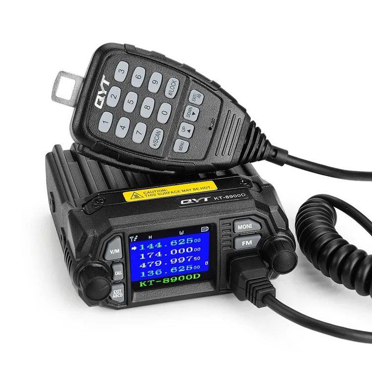 Source QYT Car Radio Dual Band 136-174/400-480MHz 25W Vehicle Mounted Mini  Mobile Radio QYT KT 8900D on