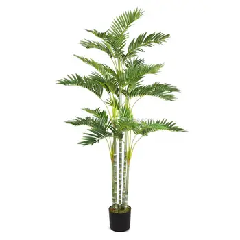 Fake Green Plants Plastic artificial Areca palm tree artificial plants phoenix palm tree with pot 130 cm