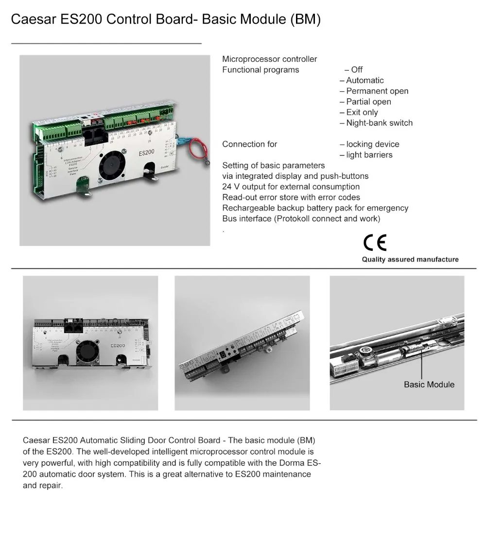 Caesar Brand ES200 Operator Automatic Sliding Door Controller ,  Basic Module