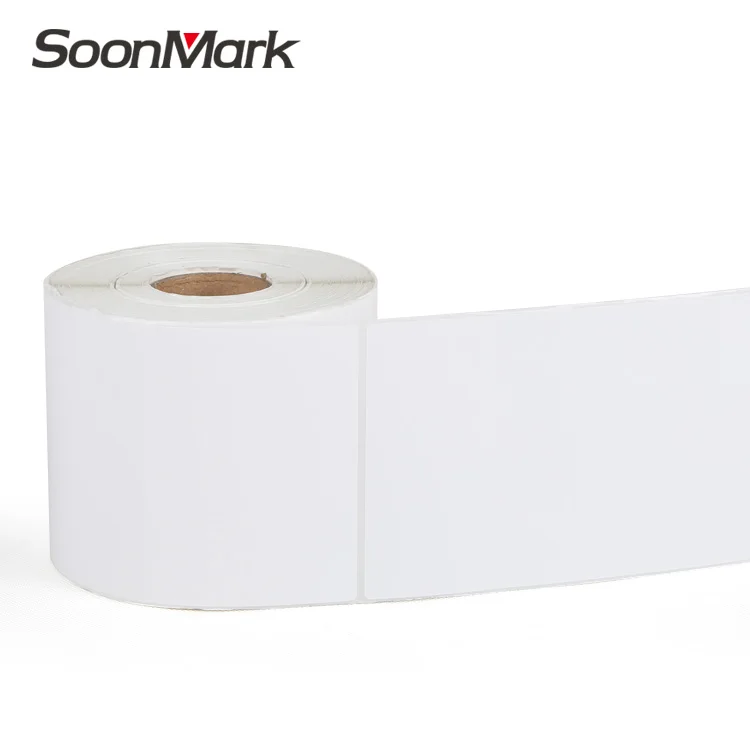 4X6 Thermal Label Roll Printing Blank Shipping Label Sticker Banana Label Sticker for Supermarket Thermal Printer