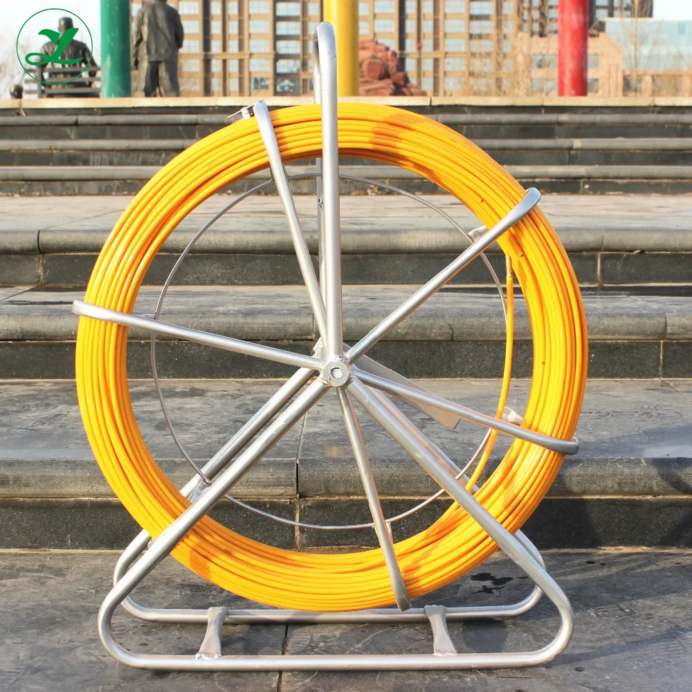 Molla Elettricista Sonda Per Cavi Elettrici In Fibra Di Vetro - 50 Metri, Diametro 4mm Sonda Non Conduttiva