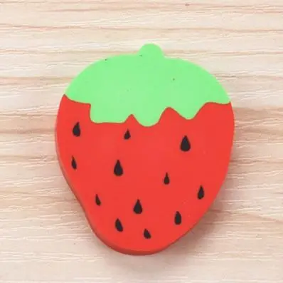 Stationery Cute Kawaii Rubber School Eraser Fruit Shape Pencil Erasers for Kids School Office Supplies