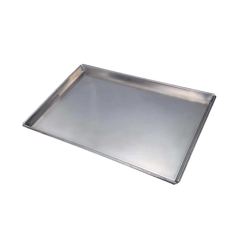 aluminium tray in oven