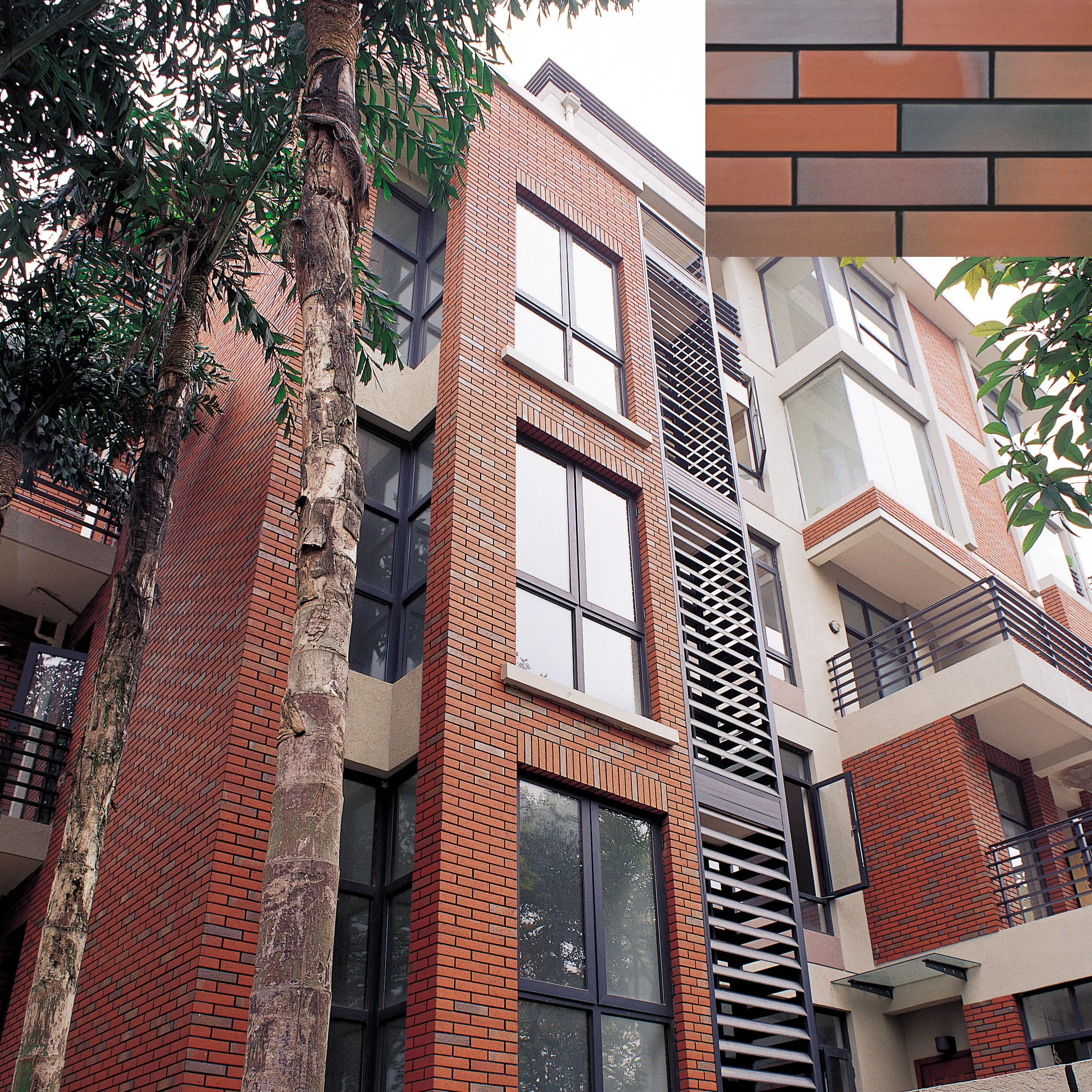 High Quality Flexible Modern Glazed Ceramic Tiles Colorful Klinker Brick Split Face Slate Design Porcelain for External Wall