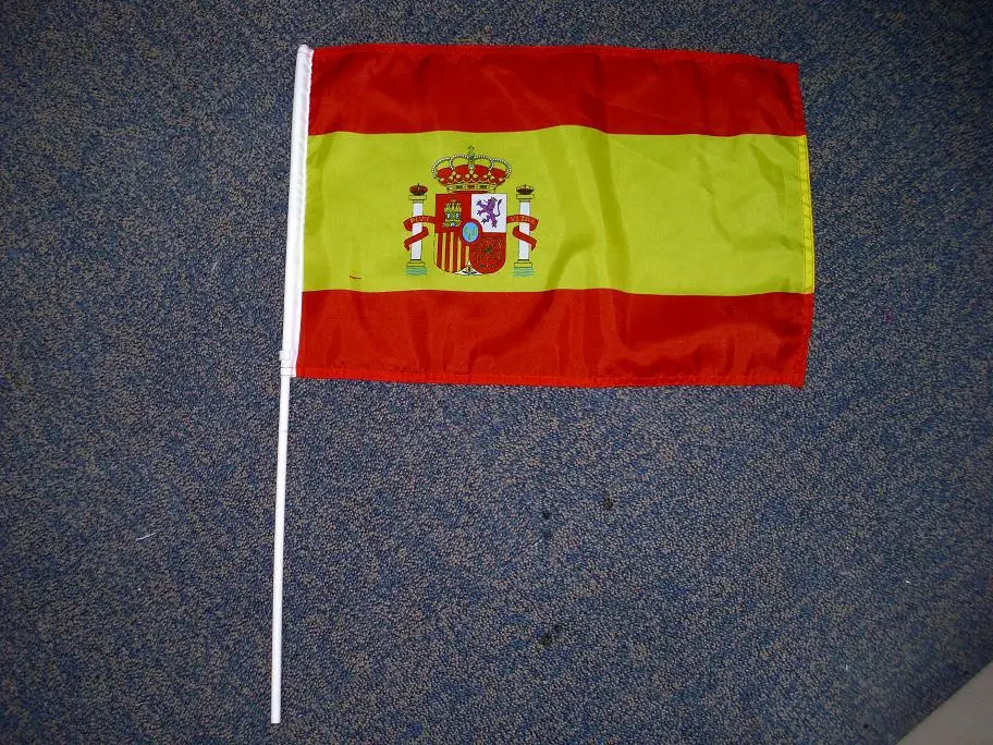 30x45cm flag with 0.8x60cm plastic stick used 68D polyester