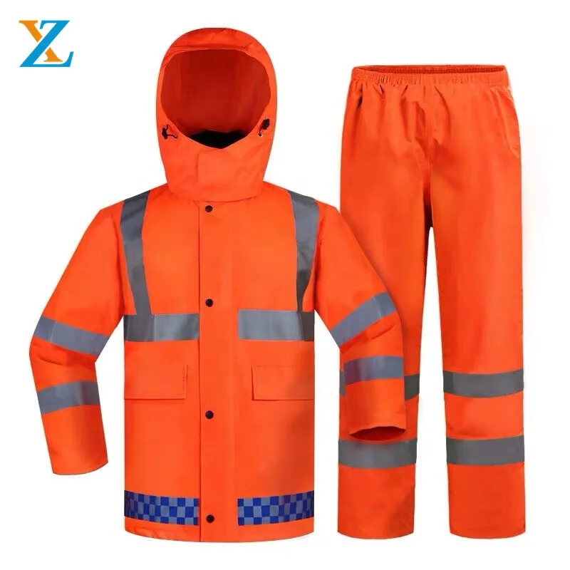 Custom Guard Security Raincoat Uniform Sets Reflective Waterproof ...