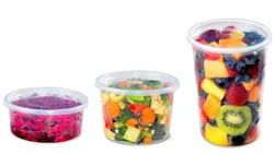8 12 16 24 32 унции круглая прозрачная морозильная камера pp пищевая упаковка deli контейнер с крышками для горячих супов продуктов и холодных салатов фруктов