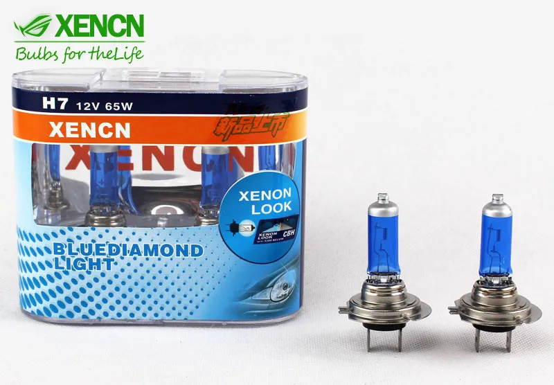 Xencn Auto Lamp Factory Blue Diamond Light: 12v 65w Px26d Xenon Look  Halogen Bulbs H7