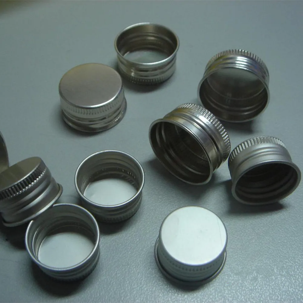 Стеклянная крышка для бутылки Золотая серебряная черная алюминиевая с