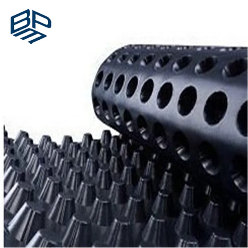HDPE Dimple Membrane Drainage Board Mat with Geotextile Fabric