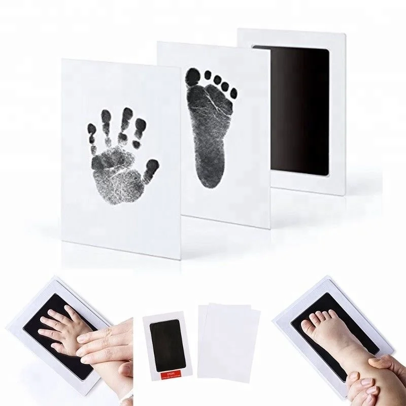 Premium No-mess Ink Baby Footprint & Handprint Ink Pad Safe and