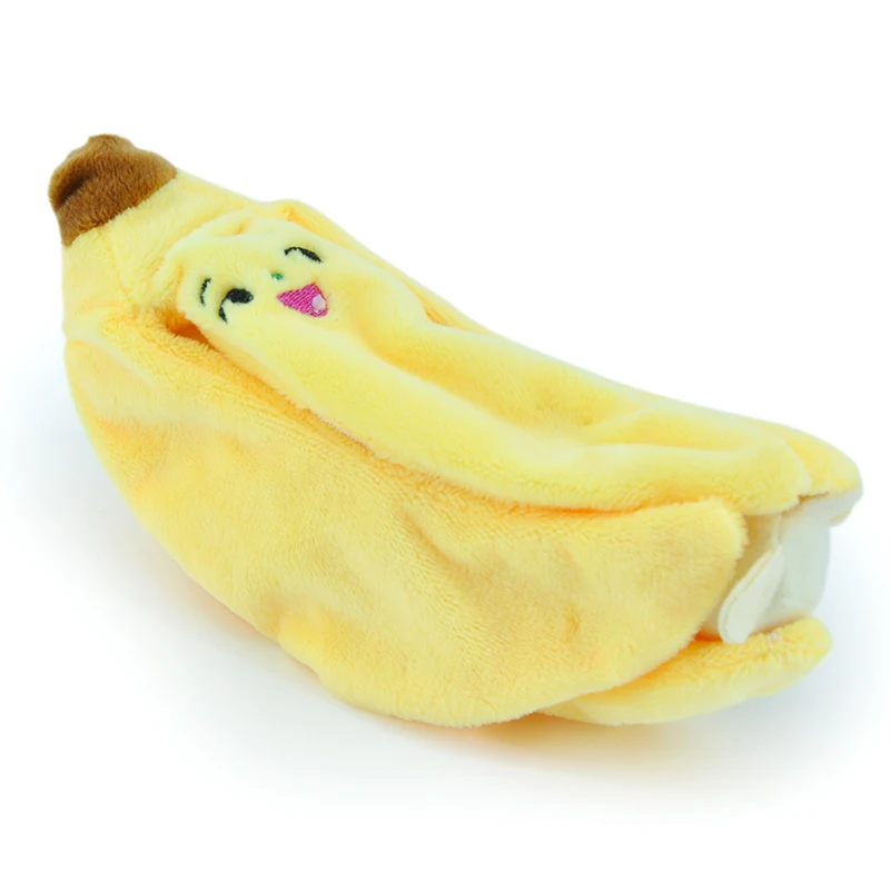 Promotion Custom Smile Yellow Bananas Fill Four Flap Soft Stuffed Plush Toy