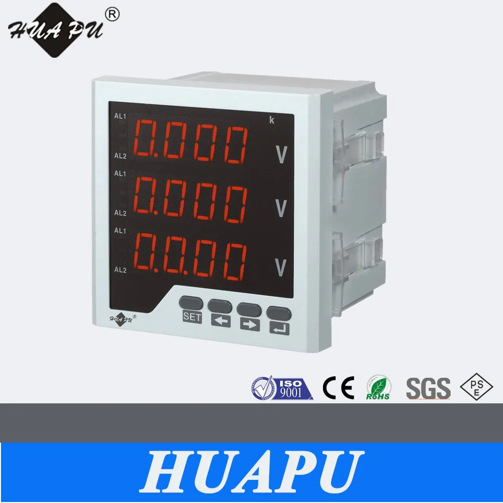 СВЕТОДИОДНЫЙ Цифровой Три Ряда AC Вольтметр 72x72 мм