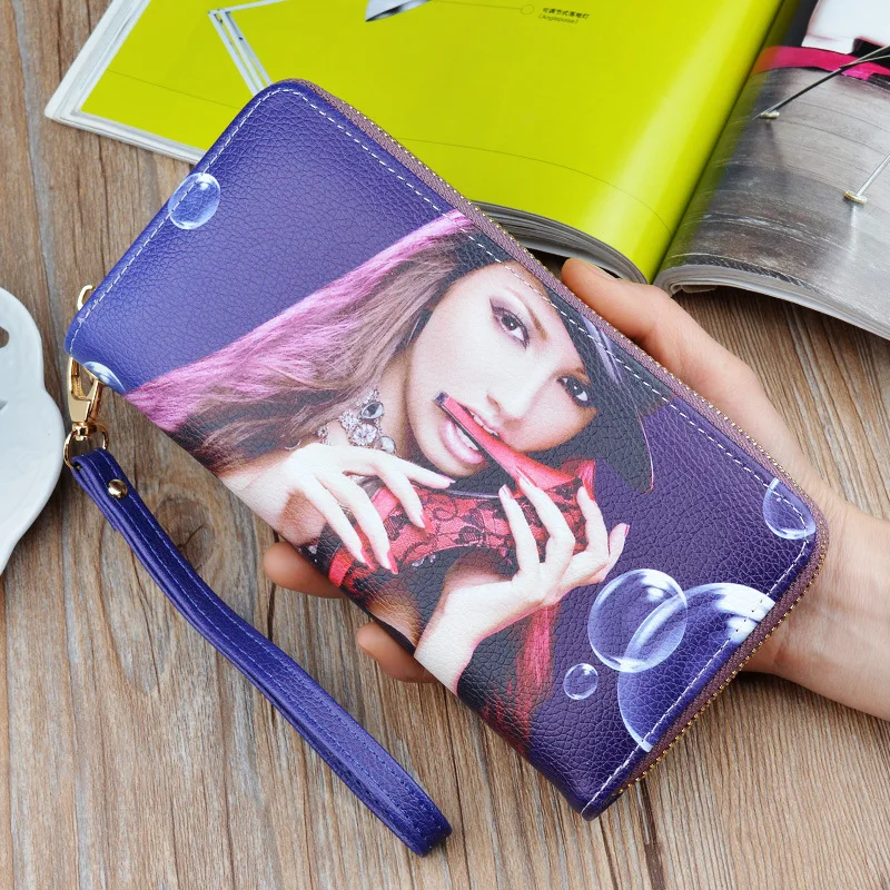 Lingyue SW1039 Yiwu Factory Sublimation Print Women Wrist Purse Wallet