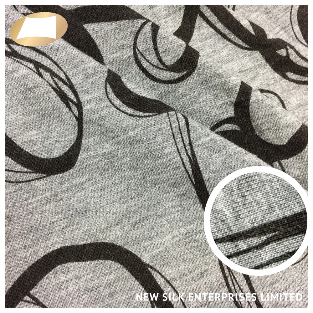 Вискозное вискозное волокно 30s нить с принтом ткань для одежды платье 170 г/м2