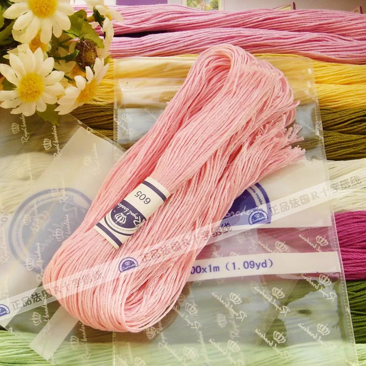 
Оптовая продажа, 100% хлопчатобумажная нитка для вышивки крестиком, 447 цветов, 100 м/Сумка 