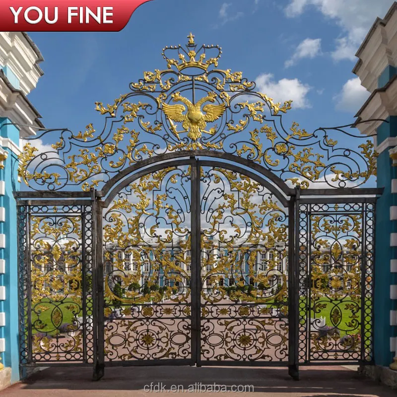 New Design Beautiful Casting Iron Main Gate for Sale
