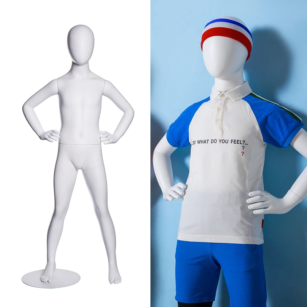 NIK-W3 エッグヘッド全身キッズマネキン ティーンエイジャー 男の子