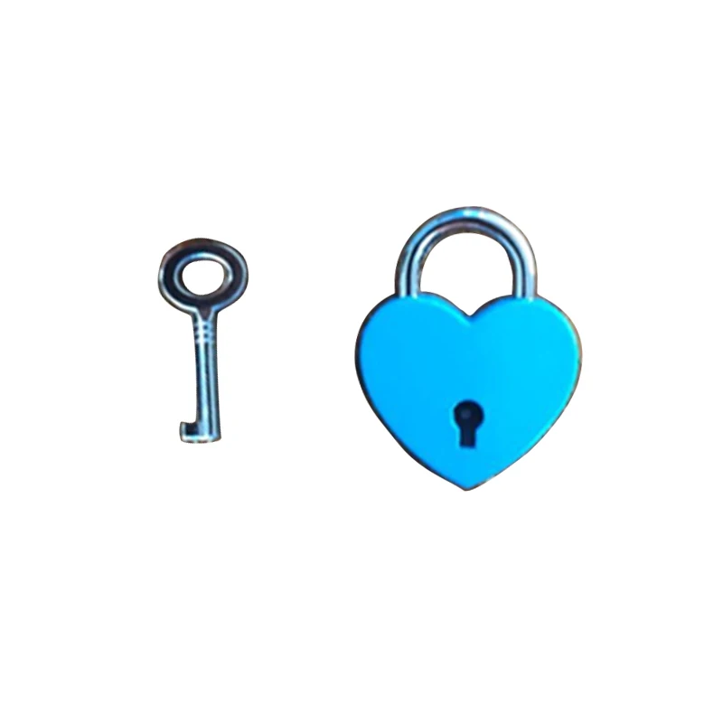 7 Colors Mini Love Heart Shape Lock Luggage Bag Case Gym Locker