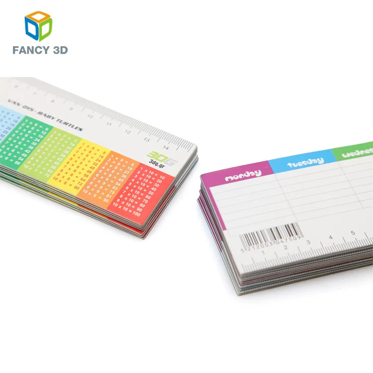 Zebulun пользовательские продукты таблица умножения точные 3D пластиковые линзовидные