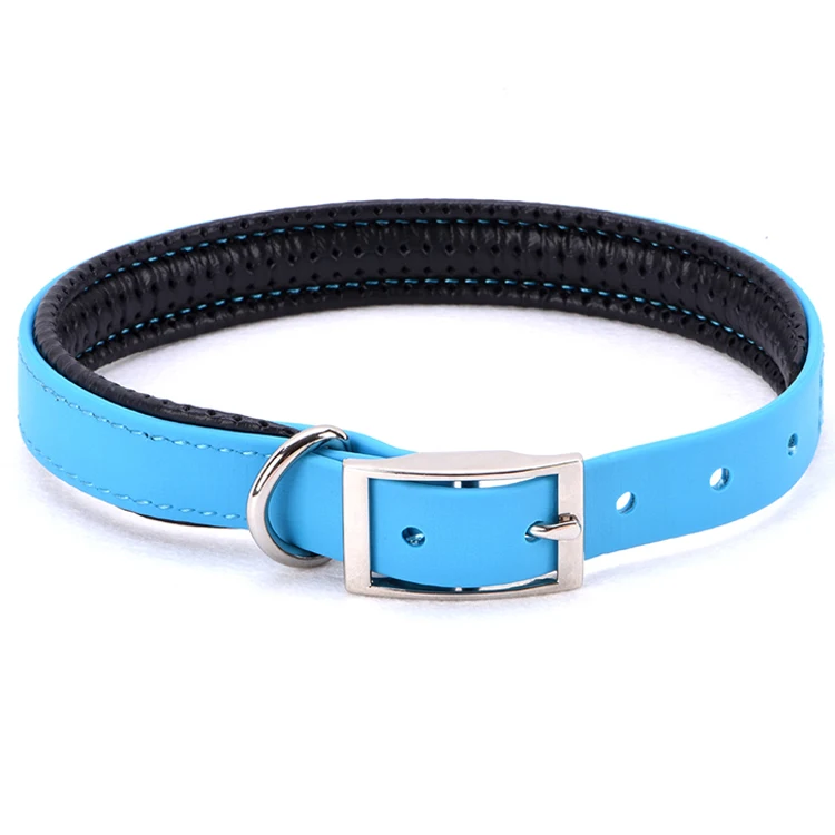 Waterproof Neoprene Padded Soft Orange Pvc Dog Collar,Polyl Coated