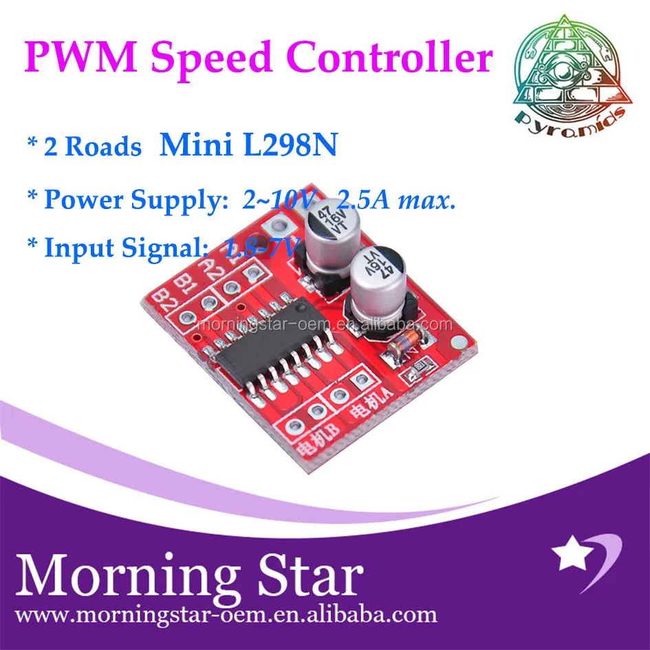 1.5A Mini Dual Channel DC Motor Driver Module Beyond L298N PWM Speed Contr.V