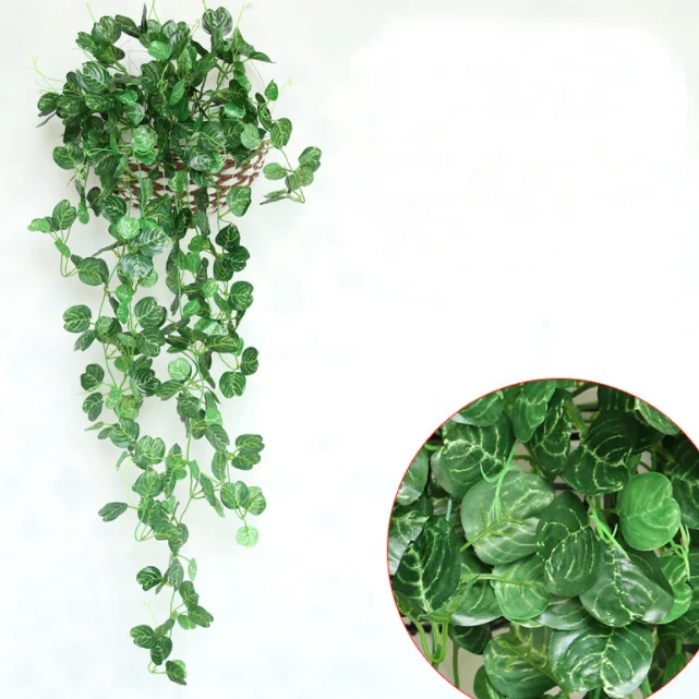 Confezione Da 2 Piante Artificiali Di Violetta, Ghirlanda Di Vite Artificiale, Verde Artificiale Fiori Artificiali Per Decorazioni Nuziali Verde 96303047 - Foto 10