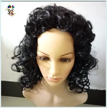 Parrucca Afro Anni 70 - Stile Vintage Uomo Donna Con Ricci Grigio Argento - Foto 9