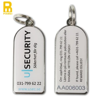 Wholesale Cheap Serial ID number Key Chain With 15mm key ring