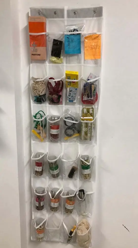 Прозрачная сумка для хранения 24 больших сетчатых кармана подвесной органайзер