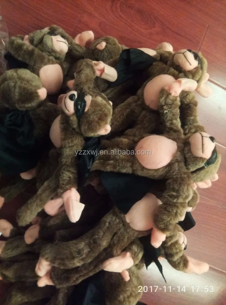 Free Sample Cute Flying Screaming Monkey Slingshot Plush Animal Funny Toys Gifts Flying Monkey Flying Animal Toy with Sound