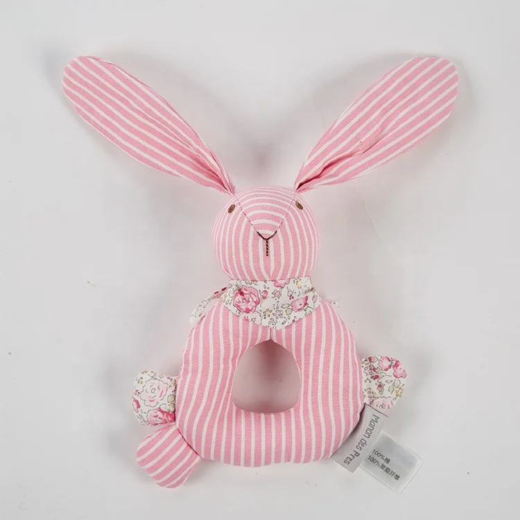 Животные, ручной Колокольчик, милый кролик, детские погремушки, детские плюшевые кольца, игрушки для малышей