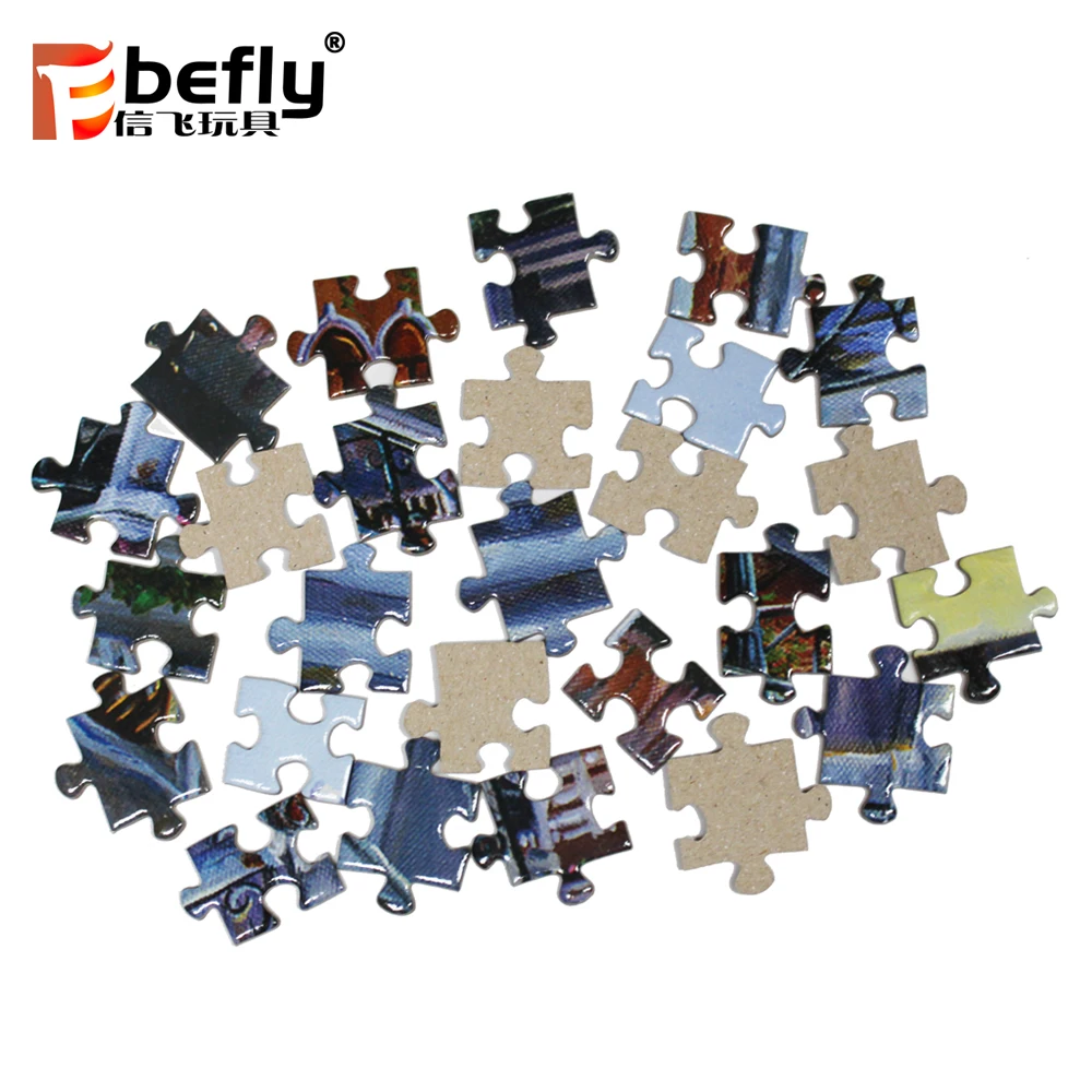 FSC Certificate Custom Photo A1 A2 A3 A4 Sublimation Blank Jigsaw Puzzle Wholesale