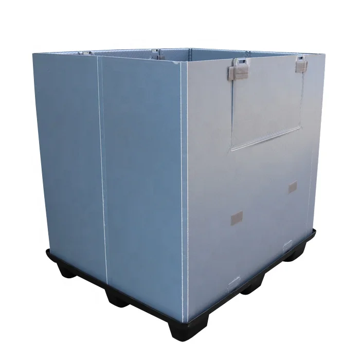 JOIN Automotive Industry Customized Storage Box Sleeve Pack Container  Folding Collapsible Bulk Plastic Pallet Sleeve Box