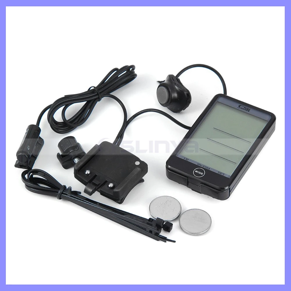 Беспроводной велосипедный спидометр водонепроницаемый большой экран 28 функций