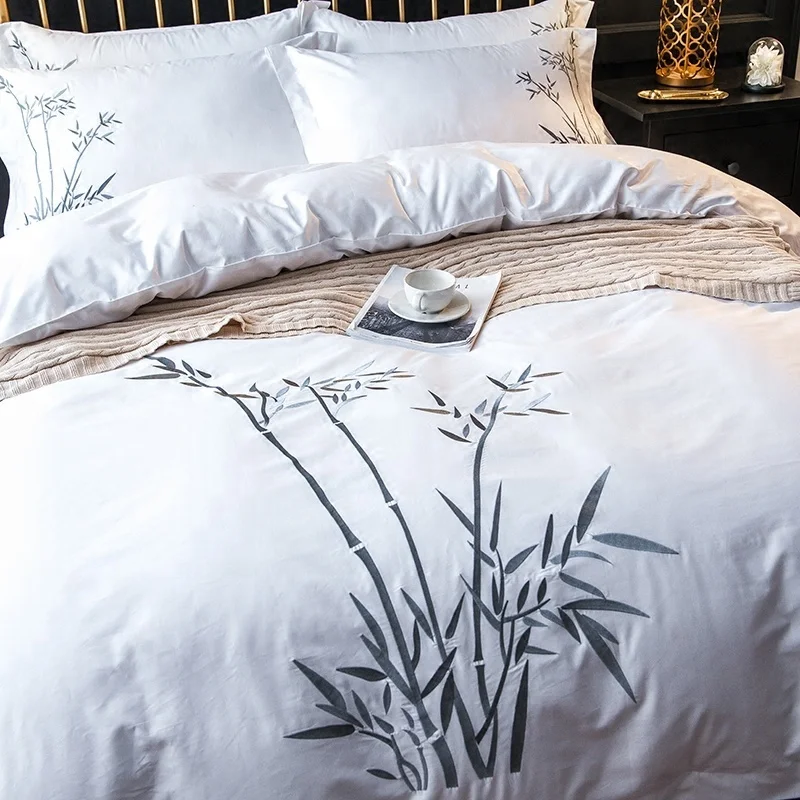 4 Piece Single Double Queen King Hotel Bed Sheet 100 Cotton