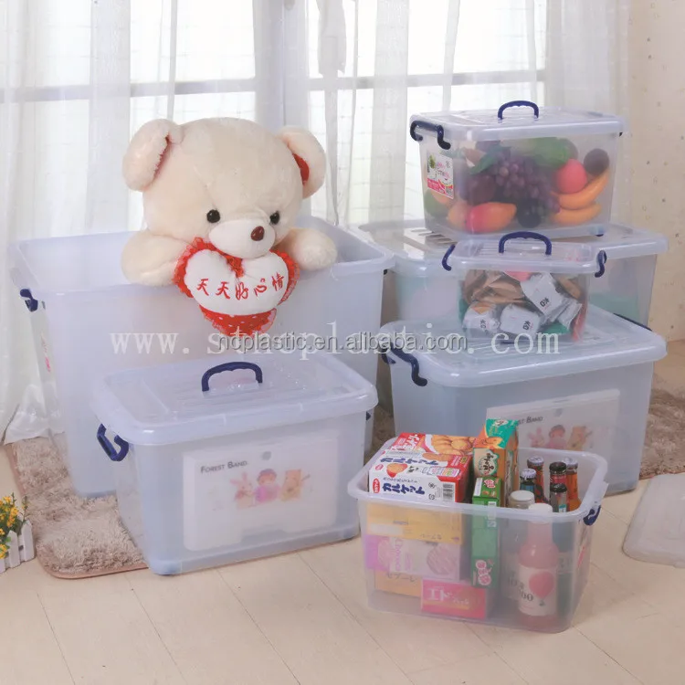 Transparent Kiste 48 Quart 45 Liter Plastic Storage Box