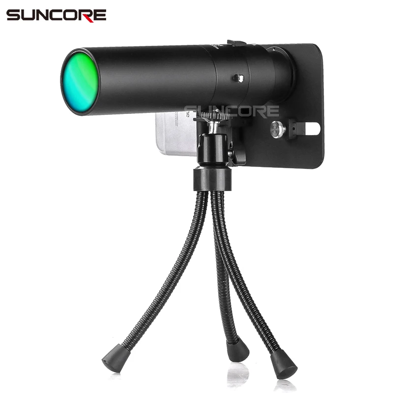 SUNCORE 8x35Focus оптика с многослойными линзами BAK4 призматическая точечная труба со штативом и адаптером для мобильного телефона