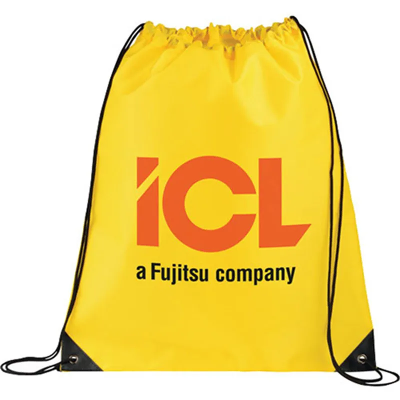 2016 Eco Friendly Customized Logo Branded Promotional Cheap Nylon Drawstring School Bag / Beg Sekolah / Beg Galas