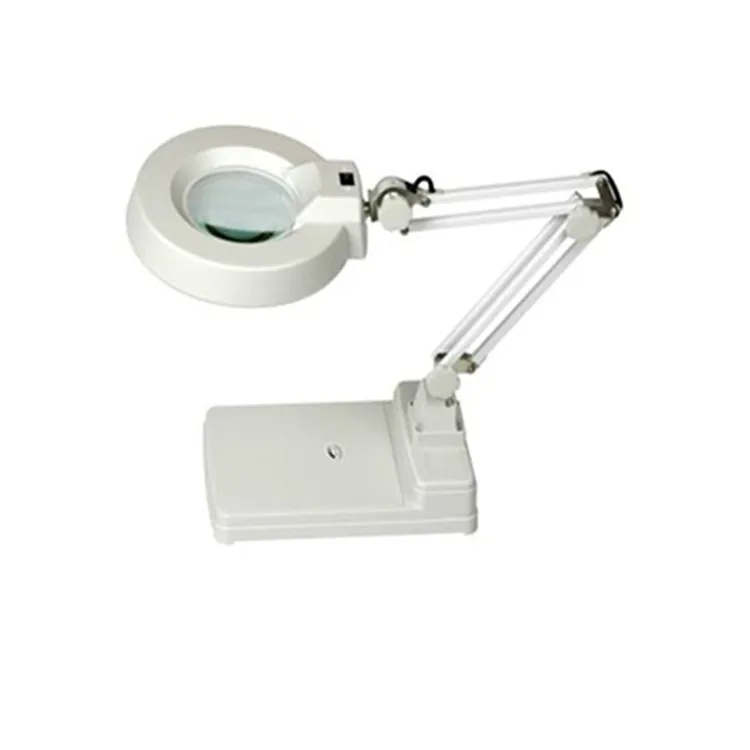 LT-86C Desktop magnifying glass LED lamp magnification 3/5/8/10X folding Magnifier LED table light 110/220V