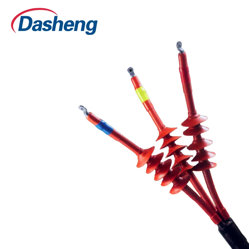 Heat Shrink Termination Kit Heat Shrinkable Cables Accessories Outdoor 3cores Cable Joint 11KV