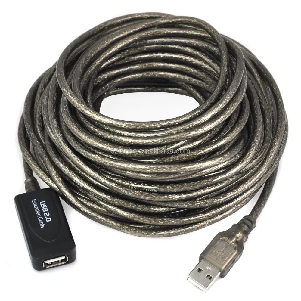 thumbnail image 2 of 5 Meter USB 2.0 Active Repeater Extension Cable - Booster For Longer Distance Connections 2 of 13
